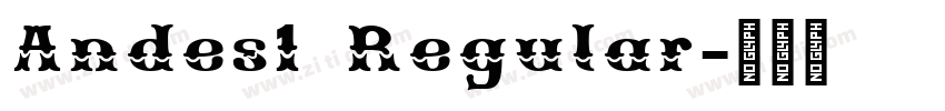 Andes1 Regular字体转换